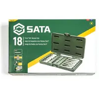 Sata Kärki ja hylsysarja S09052; 1/4''+1/2''; 18 kpl.