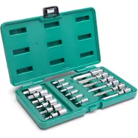 Sata Kärki ja hylsysarja S09053; 1/4''+1/2''; 18 kpl.