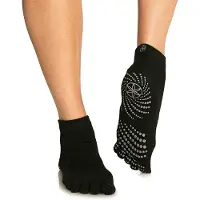 Gaiam Women's Grippy Yoga Socks Muut joogatarvikkeet koko M/L väri black