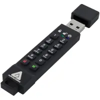 Apricorn Aegis Secure Key 3Z USB 3.2 Gen 1 64 Gt -muistitikku, musta