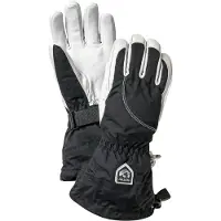 Hestra Women's Heli Ski 5 Finger Black/White Hiihtokäsineet 7