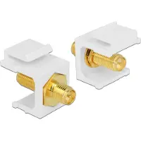 DeLOCK Keystone modul, RP-SMA ho - RP-SMA ho, 50 Ohm, vit