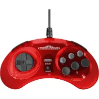 Retro-Bit MegaDrive 8-painikkeen Arcade Pad USB Crimson Red