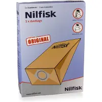 Nilfisk Pölypussit, paperi, 5kpl.