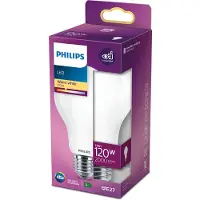 Philips Hehkulankalamppu, huurrettu 120 W A67 E27, 13 W, 120 W, E27, 2000 lm, 15000 h, Lämmin valkoinen