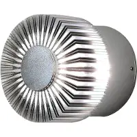 Lucide Led ulkoseinävalaisin MONZA, Alumiini/harmaa/sinkki, Alumiini, Moderni