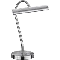 TRIO Curtis LED pöytävalaisin 3000K 35cm 4W harjattu teräs