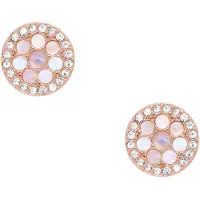 Fossil tappikorvakorut Disc Mother-of-Pearl Studs JF02906791