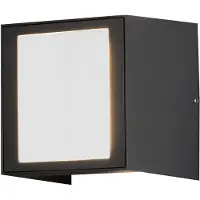 Konstsmide Cremona seinälamppu ylös/alas/eteen 3x3W High Power LED harmaa. 7946-370