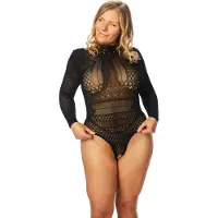 Nortie Gry Plus Size Haaraton Body - Black - Plus size