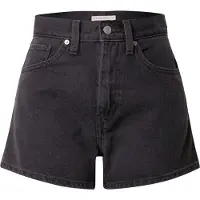 Levi's Farkut 'High Waisted Mom Short' musta denim