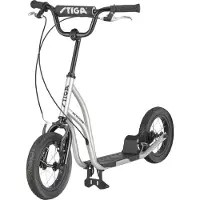 Stiga Air Scooter Kickbike 12'', Hopea/Musta