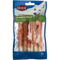 Trixie 4x250g Denta Fun Chicken Chew Rolls n. 28cm Koiran välipalat