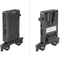 SmallRig 3498 Battery Adapter Plate V-Mount (Basic Version) With Dual Rod Clamp