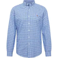Ralph Lauren Custom Fit Striped Oxford Shirt - Blue - L