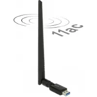 DeLOCK – USB 3.0 Dual Band WLAN ac/a/b/g/n Stick 867 + 300 Mbps with external antenna (12535)