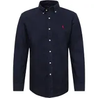 Ralph Lauren for man. 710772290002 Custom Fit Oxford Shirt navy (XL), Casual, Cotton, Long sleeve