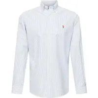Ralph Lauren Custom Fit Striped Oxford Shirt - Blue - S