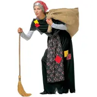 Vegaoo Aikuisten noita-akka puku - M