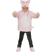 E-Carnavalskleding.nl "PIG PEHMEISSÄ PLEHMÄVAATTEISSA" (neulepusero, jossa huppu ja naamio)