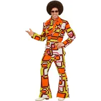 Widmann 70-luvun Groovy Miesten Puku Naamiaisasu - Medium