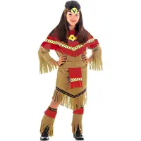 E-Carnavalskleding.nl Ruskeapunainen naamiaisasu tytölle - 5-7 vuotta (128 cm)