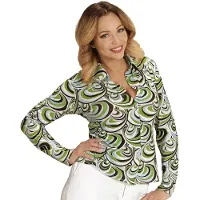 E-Carnavalskleding.nl Groovy 70-luvun kaulupaita naiselle - S / M (38/40)
