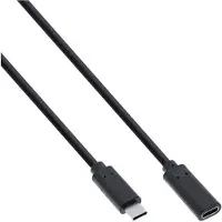 Microconnect USB-C -jatkokaapeli, 2 m, musta