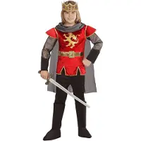 Widmann Punainen King Arthur Lasten Naamiaisasu - Small