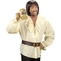 E-Carnavalskleding.nl Merirosvopaita, beige - Merirosvoasut