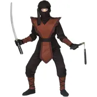Widmann Ninja Jumpsuit Lasten Naamiaisasu - Small