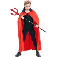 E-Carnavalskleding.nl Punainen viitta mustalla kauluksella - Vampyyriasusteet