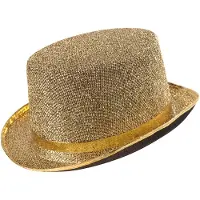 Finidi Kultainen glam-hattu - Korkeat hatut