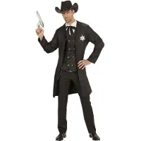 Widmann Sheriffi Musta Naamiaisasu - Medium/Large