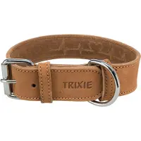 Trixie Rustic fatleather lead Heartbeat M: 38-47 cm/40 mm black