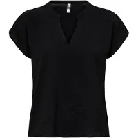 JDY Jdylion Life S/S Top Wvn Noos - Black - 42