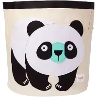 3 Sprouts Säilytyskori - 44,5x43 - Panda - - OneSize - Korit