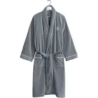 Gant Home Icon G Kylpytakki S - Kylpytakit & Tohvelit Luomupuuvilla Elephant Grey - 856005203-161-S