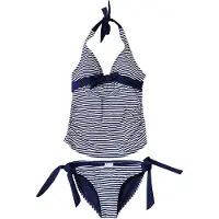 Petit Amour Tankini 'Annie' koboltinsininen / valkoinen