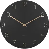 Karlsson Wall Clock Charm Engraved Numbers White - Black - Ø40CM