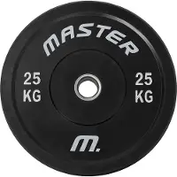 Master Fitness Painolevy Bumperplate Musta, Levypainot Bumper