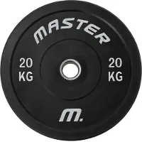 Master Fitness Bumperplate, Viktskivor bumper - 20 kg