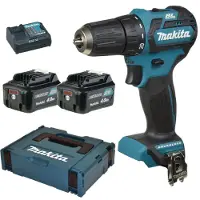 Makita DF332DSMJ, Pisteporakone, 1 cm, 2,8 cm, 1 cm, 0,8 mm, 450 rpm