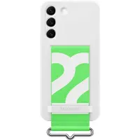 Samsung Galaxy S22 Silicone Cover with Strap White