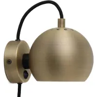 Frandsen Ball seinälamppu Ø12 cm Antiikkimessinki