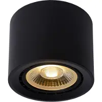 Lucide LED- Fedler himmeästä lämpimään, musta Fedler, himmennettävä, Musta, Olohuone/ruokailutila, Alumiini, Moderni