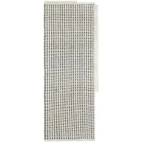 Ferm Living Way matto, 70 x 180 cm, luonnonvalkoinen - tummansininen