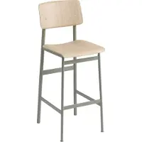 Muuto Loft baarituoli 75 cm, vihreä - tammi