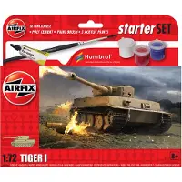 Airfix Small Beginners Set Tiger 1, Tank model, Kokoamispakkaus, 1:72, Tiger 1, Ei sukupuolirajoitusta, Muovi