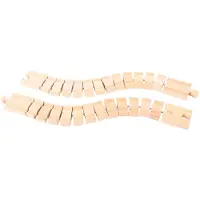 Bigjigs Wooden Rails - Flexible 2 pcs.
